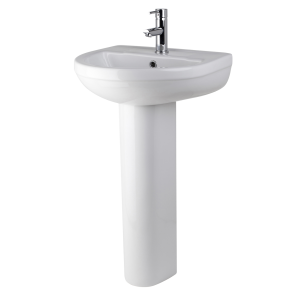 Harmony Modern 1 Tap Hole Basin & Pedestal