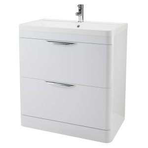 Parade 800mm Floor Standing Vanity Unit (Polymarble Basin)