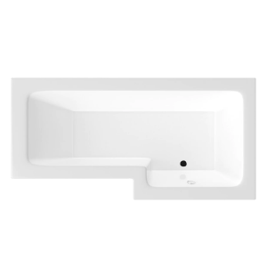 1500mm x 850mm Square L Shape Shower Bath (Right Hand)