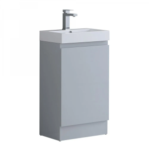 Minima 490mm Cloakroom Vanity Unit (Light Grey)