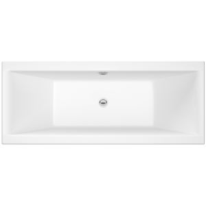 Asselby Square 1700mm x 700mm Straight Double Ended Bath