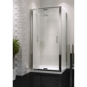 800mm S6 Semi-Frameless Bifold Shower Door Chrome