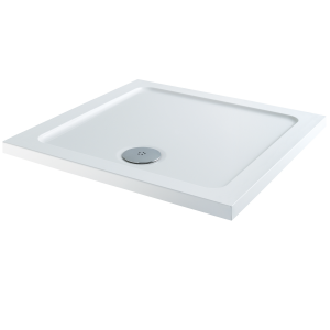 760mm Square Stone Resin Shower Tray